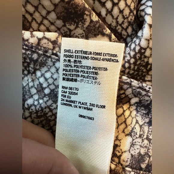 NWT Free‎ People Normani Bias Snake-print Midi Skirt Grey Size 0 - Picture 12 of 12